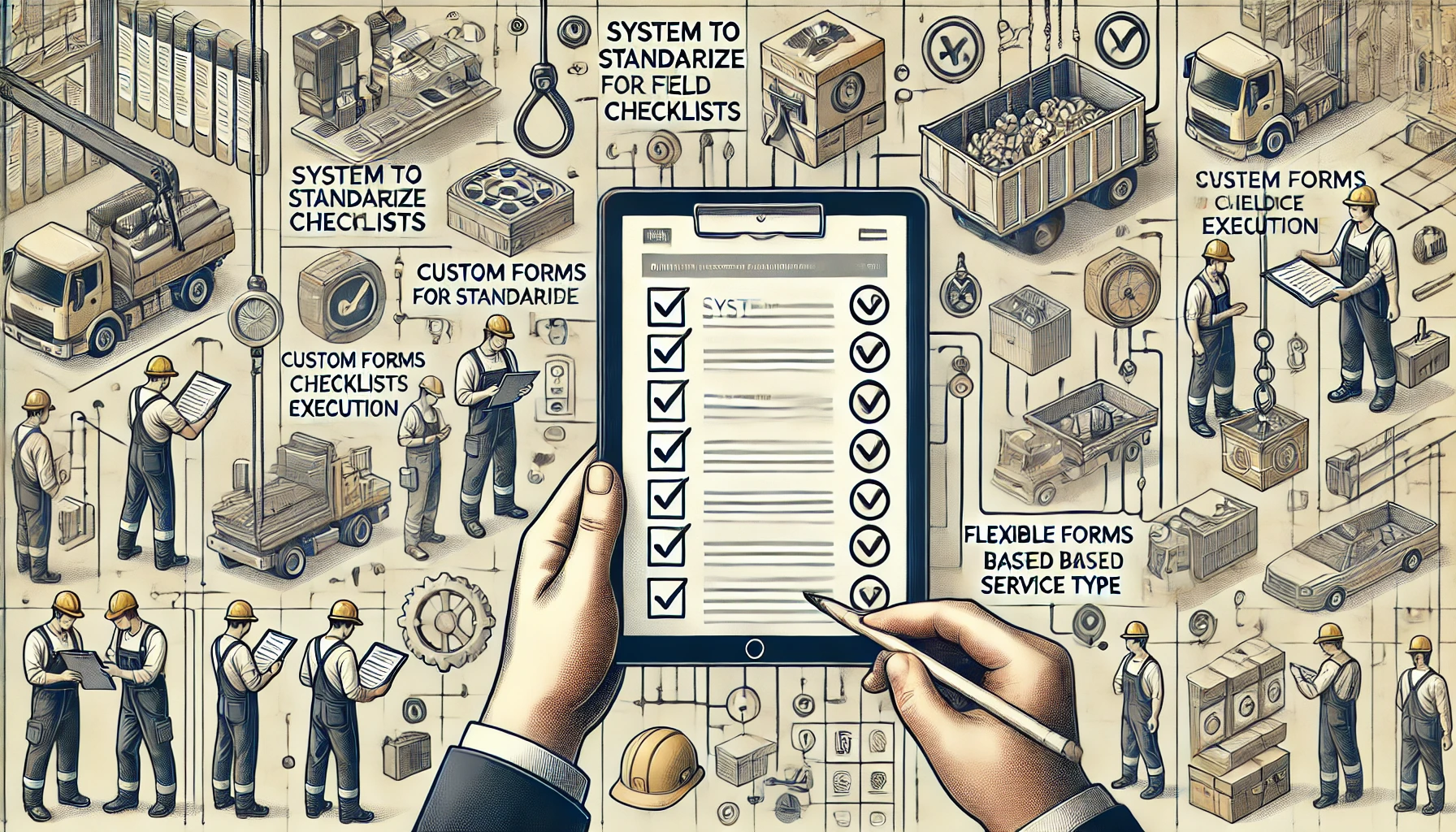 ilustralção sobre preenchimento de formulários para segurança no trabalho