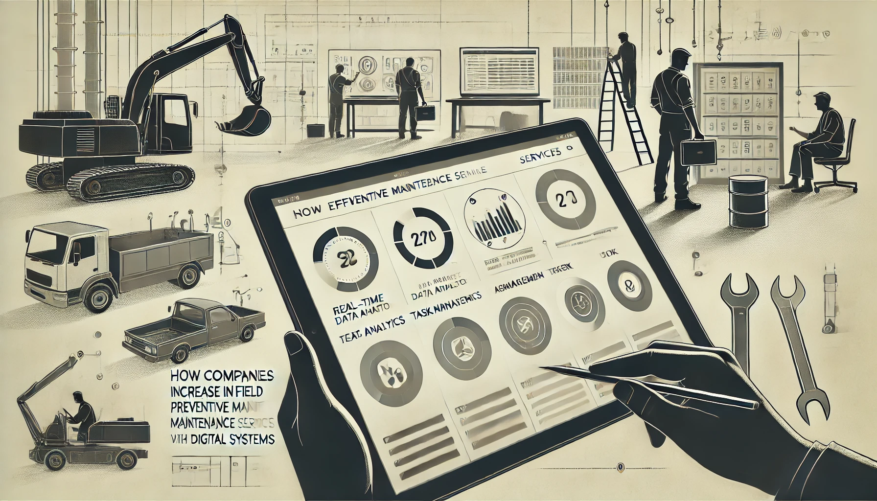 ilustração sobre qualidade da manutenção preventiva