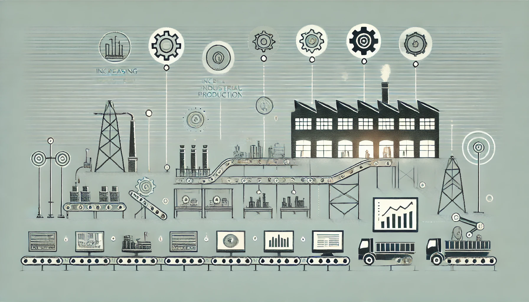 ilustração do aumento de produção com CMMS