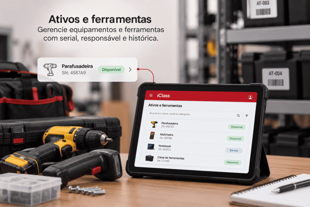 Controle de estoque ativos e frotas para equipes em campo ativos e ferramentas versao 1 1024x683 Controle de Estoque, Ativos e Frotas | IClass