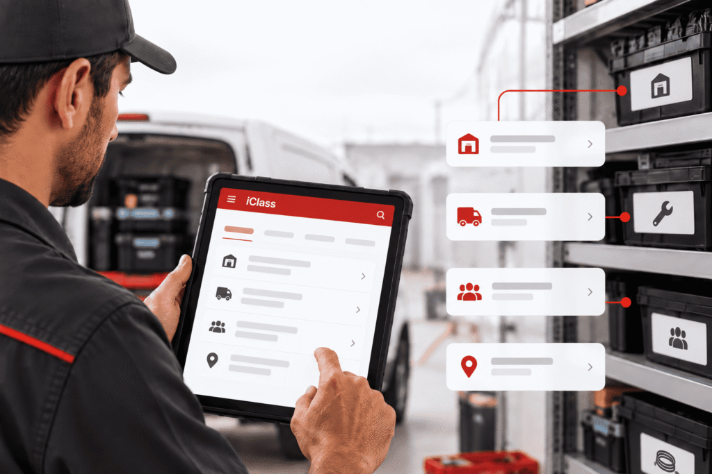 Controle de estoque ativos e frotas para equipes em campo visibilidade do estoque por local versao 2 1024x683 Controle de Estoque, Ativos e Frotas | IClass